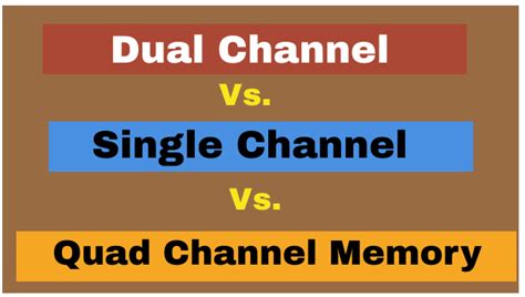 quad channel vs single